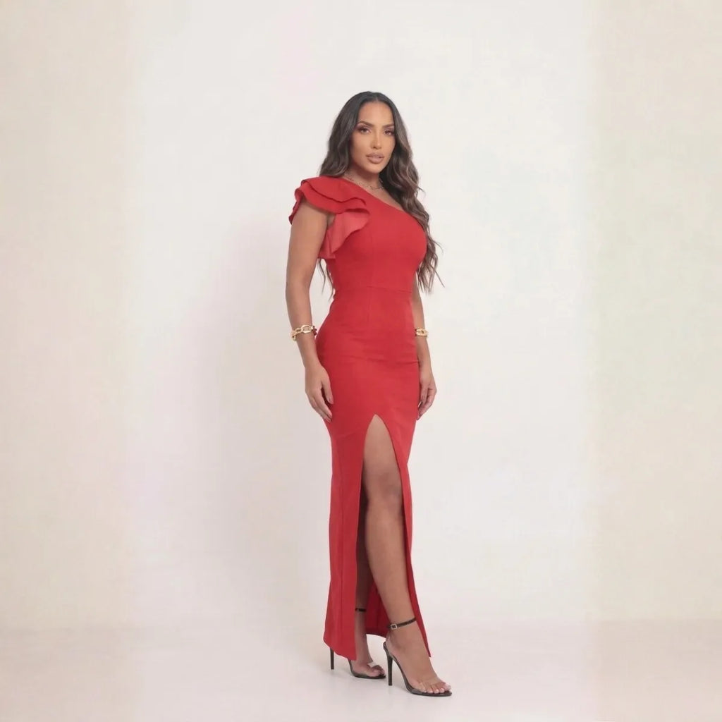 Vestido Longo Malha Prada
